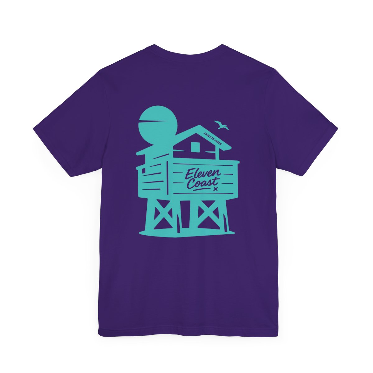 Beach Chalet Vibes T-Shirt Women Mint Aqua #en:color_team-purple,fr:couleur_violet-intense