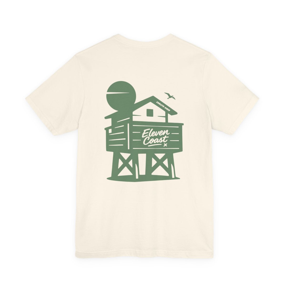 Chalet Vibes T-Shirt Men Green Silhouette #en:color_natural,fr:couleur_naturel