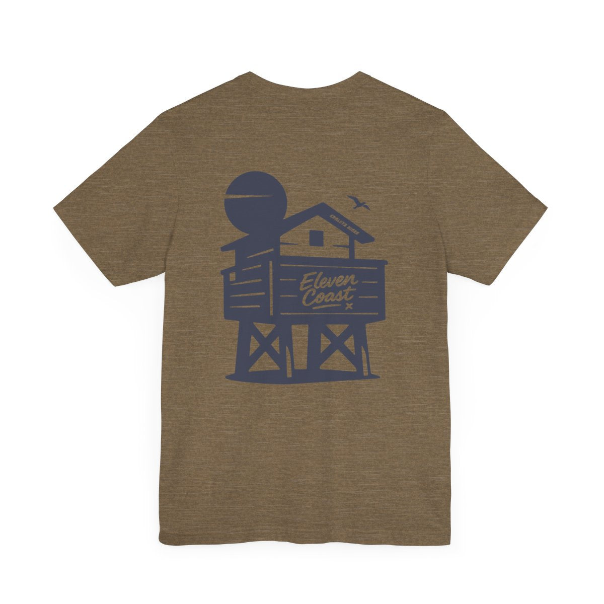 Navy Beach Chalet T-Shirt Men #en:color_heather-olive,fr:couleur_olive-chiné