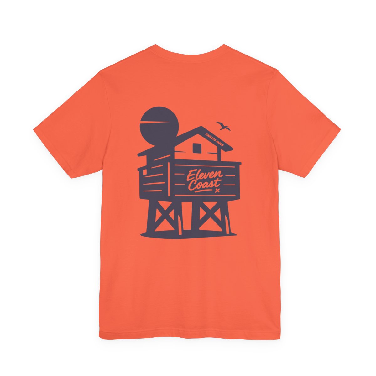 Navy Chalet Vibes T-Shirt For Women #en:color_coral,fr:couleur_corail