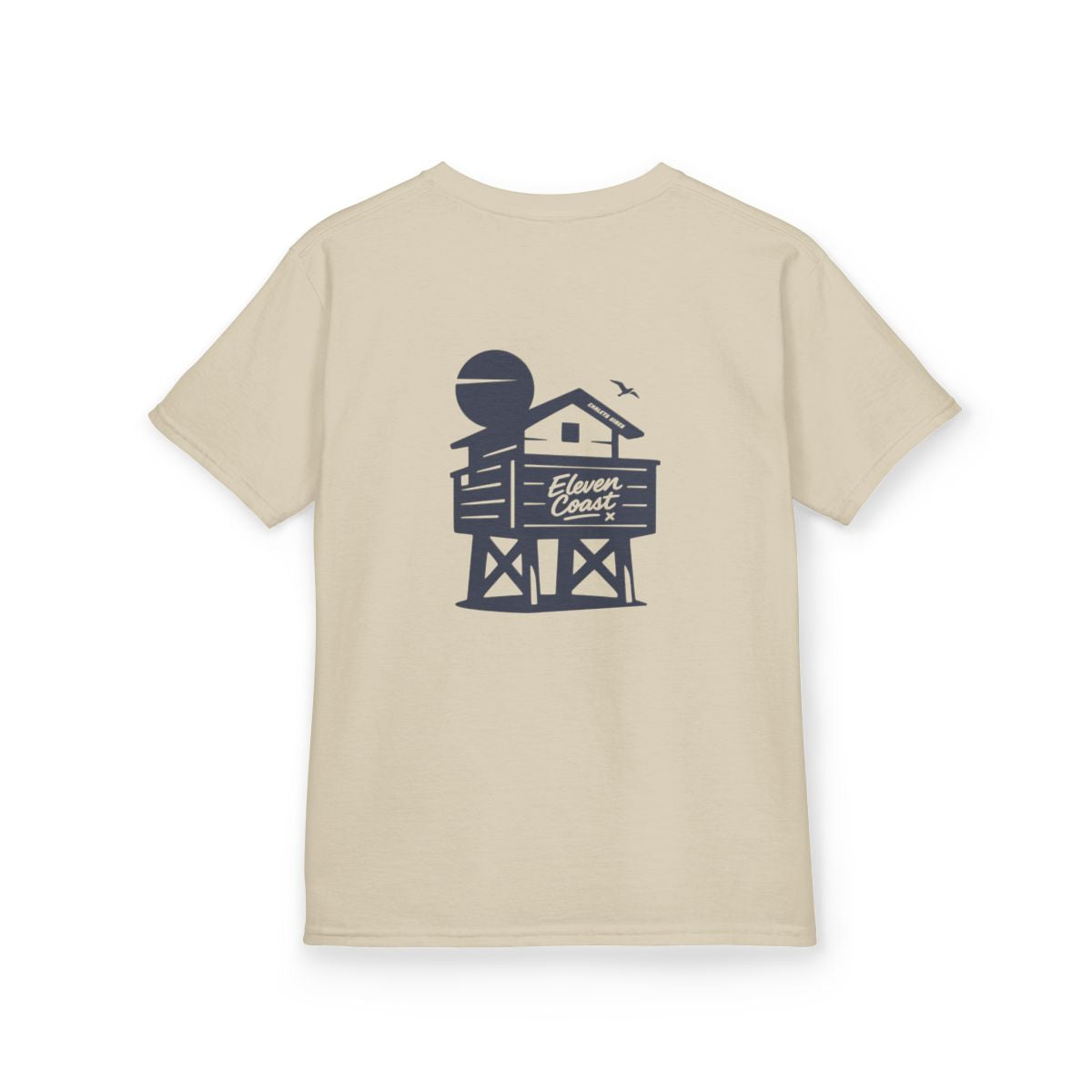 Kids Chalet T-Shirt Navy Silhouette #en:color_sand,fr:couleur_sable