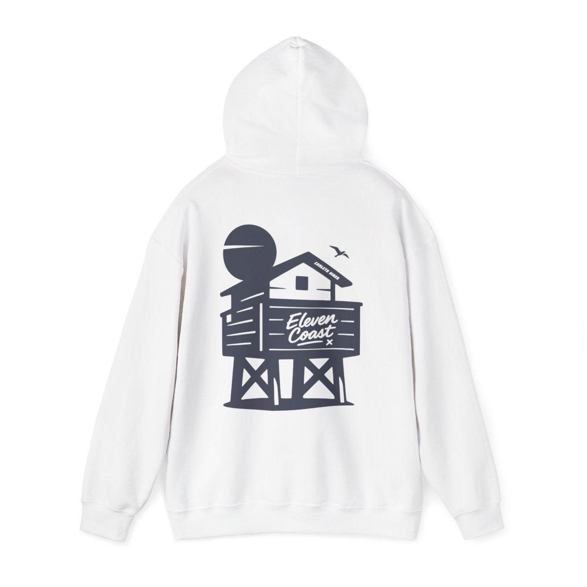 Navy Beach Chalet Hoodie For Men 
