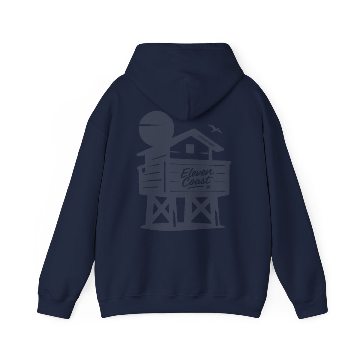 Navy Beach Chalet Hoodie For Men 