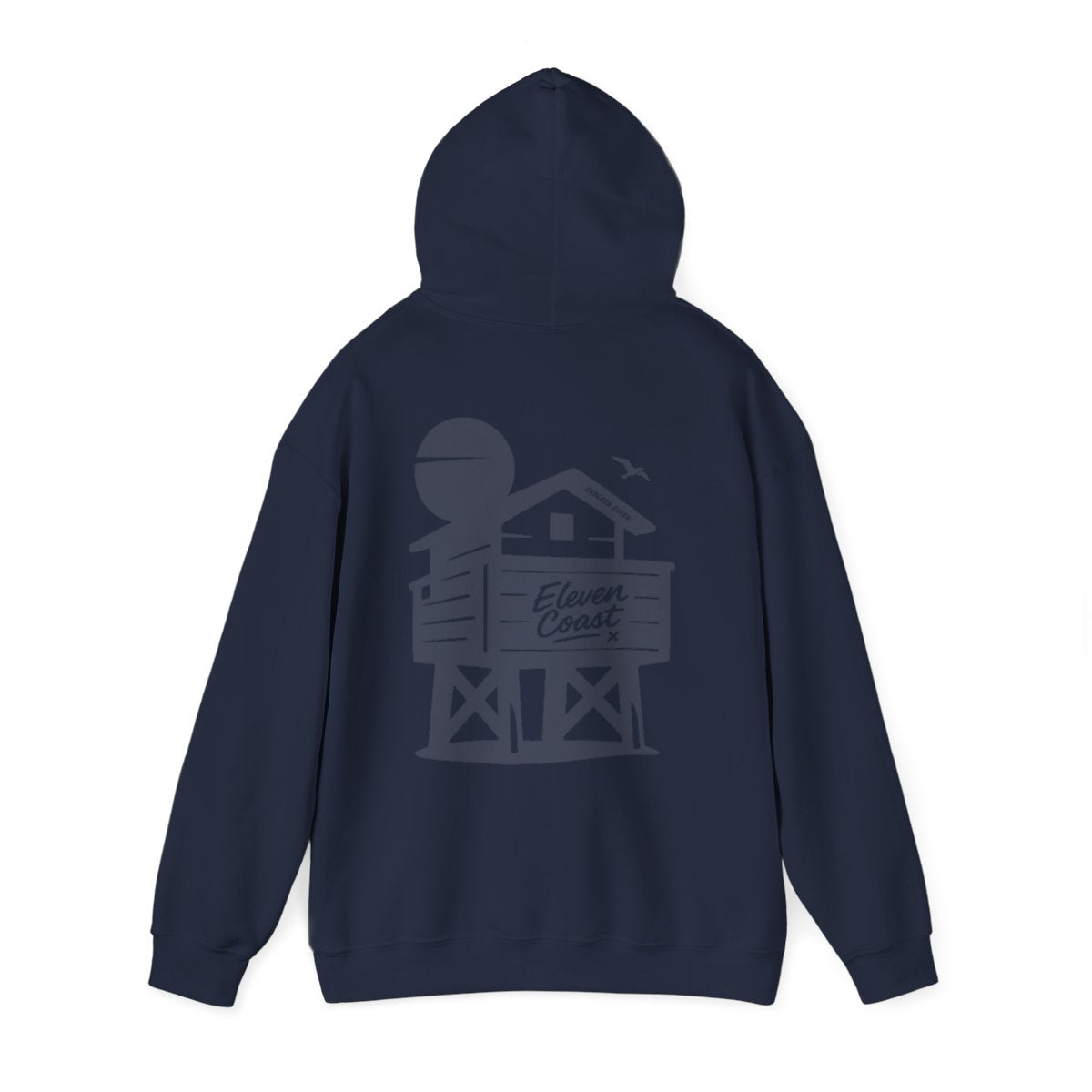 Navy Beach Chalet Hoodie For Men 