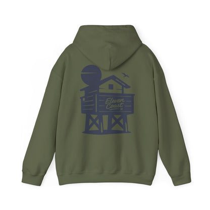 Navy Beach Chalet Hoodie For Men 