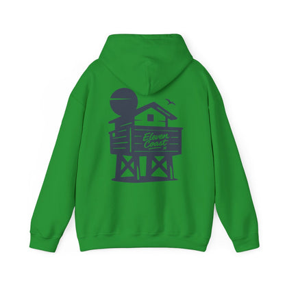 Navy Beach Chalet Hoodie For Men 