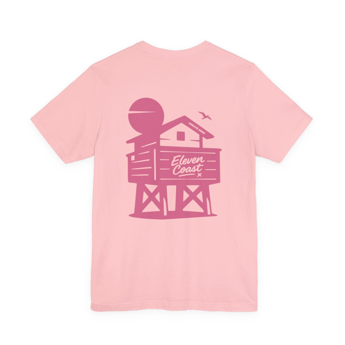 Men's Chalet Vibes T-Shirt Pink Silhouette 
