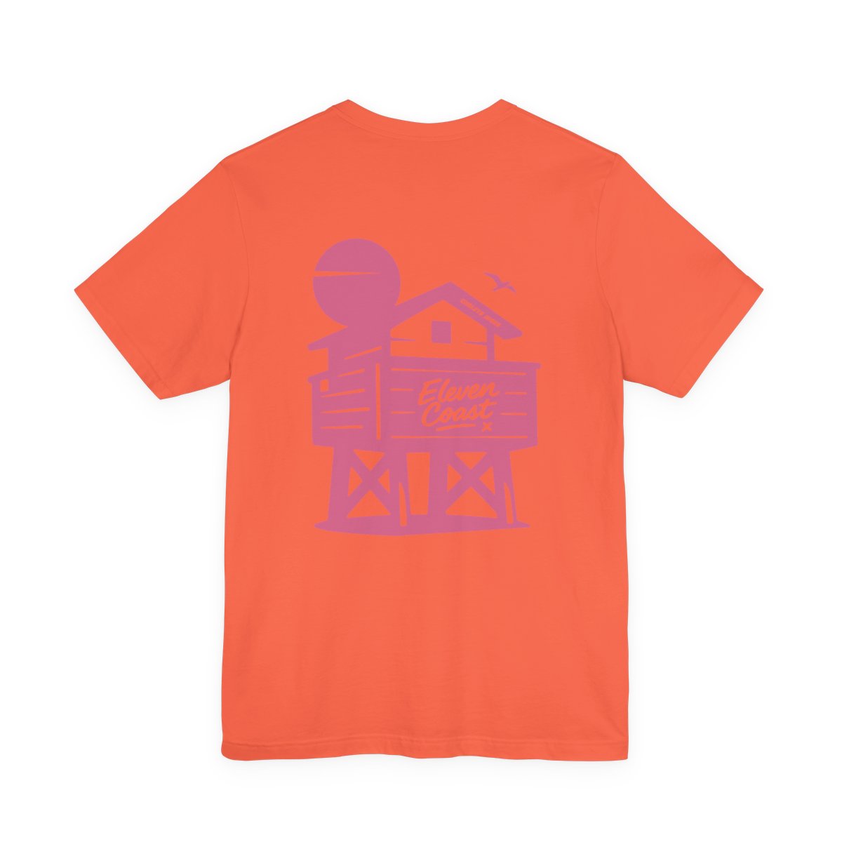 Men's Chalet Vibes T-Shirt Pink Silhouette 