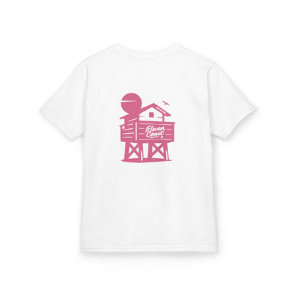 Kids Beach Chalet Tee Pink Pop 