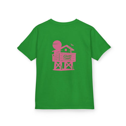 Kids Beach Chalet Tee Pink Pop 