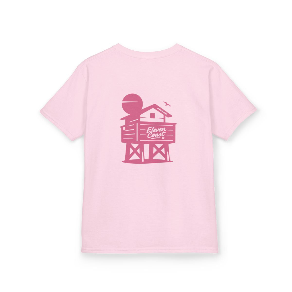 Kids Beach Chalet Tee Pink Pop 