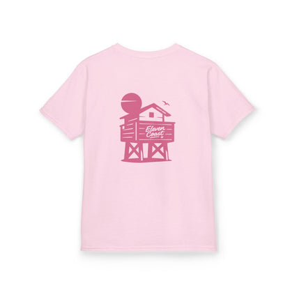 Kids Beach Chalet Tee Pink Pop 