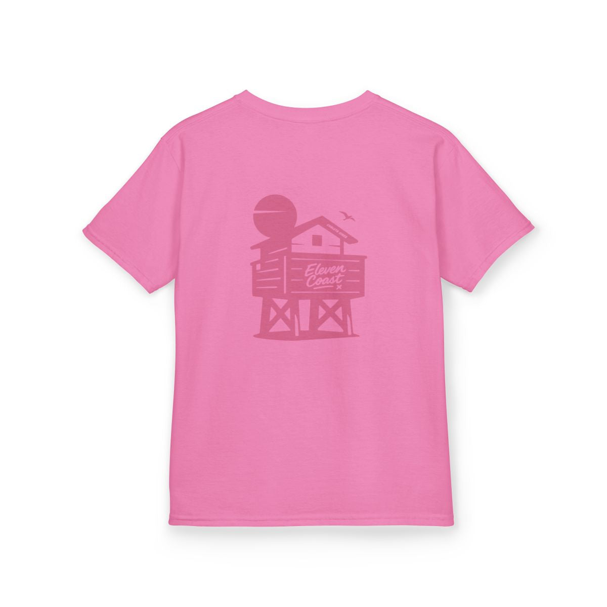 Kids Beach Chalet Tee Pink Pop 