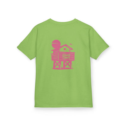 Kids Beach Chalet Tee Pink Pop 