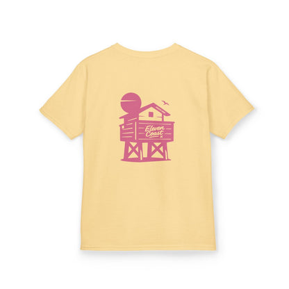 Kids Beach Chalet Tee Pink Pop 