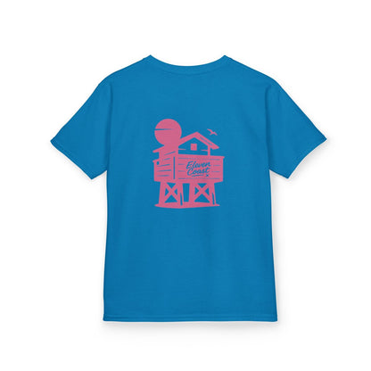 Kids Beach Chalet Tee Pink Pop 