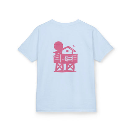 Kids Beach Chalet Tee Pink Pop 