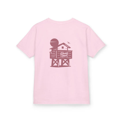 Kids Beach Chalet Tee Rosewood Red 