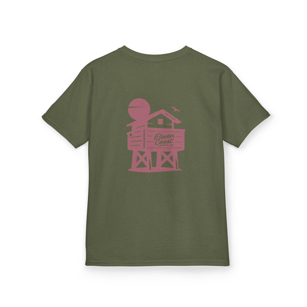 Kids Beach Chalet Tee Rosewood Red 