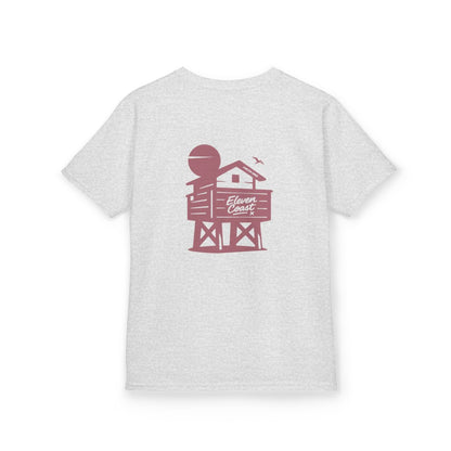 Kids Beach Chalet Tee Rosewood Red 