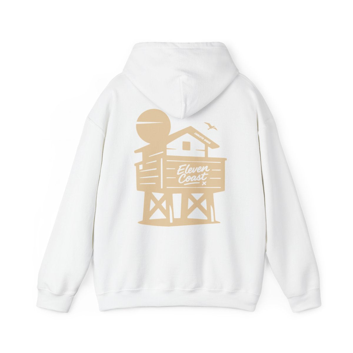 Beach Chalet Hoodie For Women #en:color_white,fr:couleur_blanc