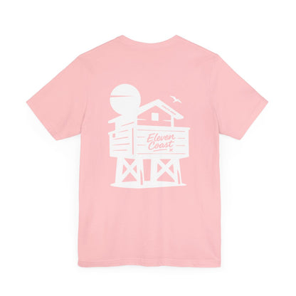 Men's Beach Chalet T-Shirt White Design 