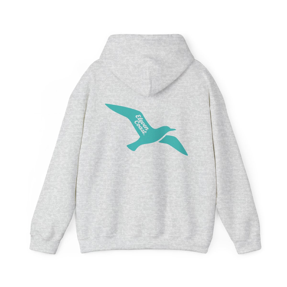 Men's Seagull Silhouette Mint Hoodie #en:color_ash,fr:couleur_cendre