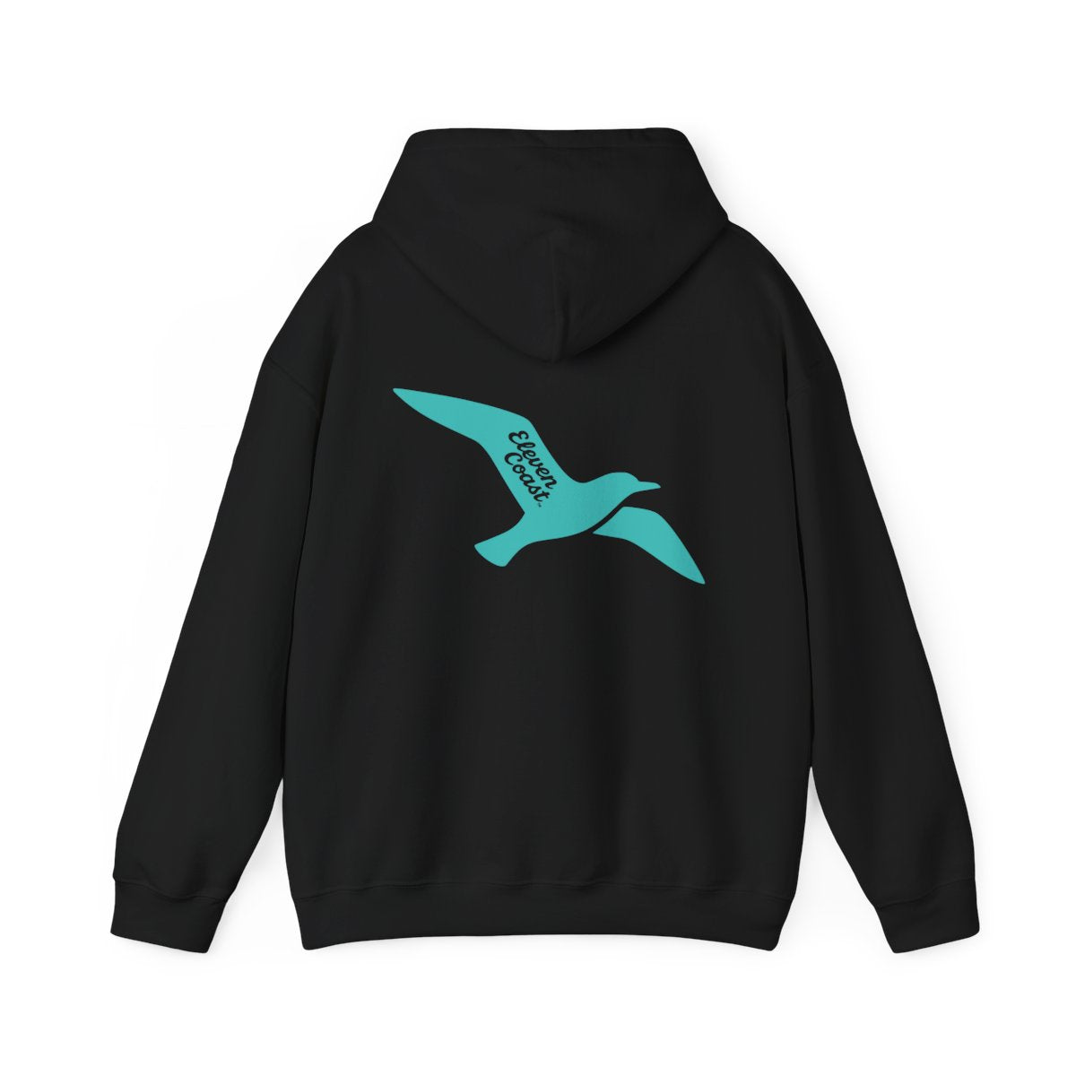 Men's Seagull Silhouette Mint Hoodie #en:color_black,fr:couleur_noir