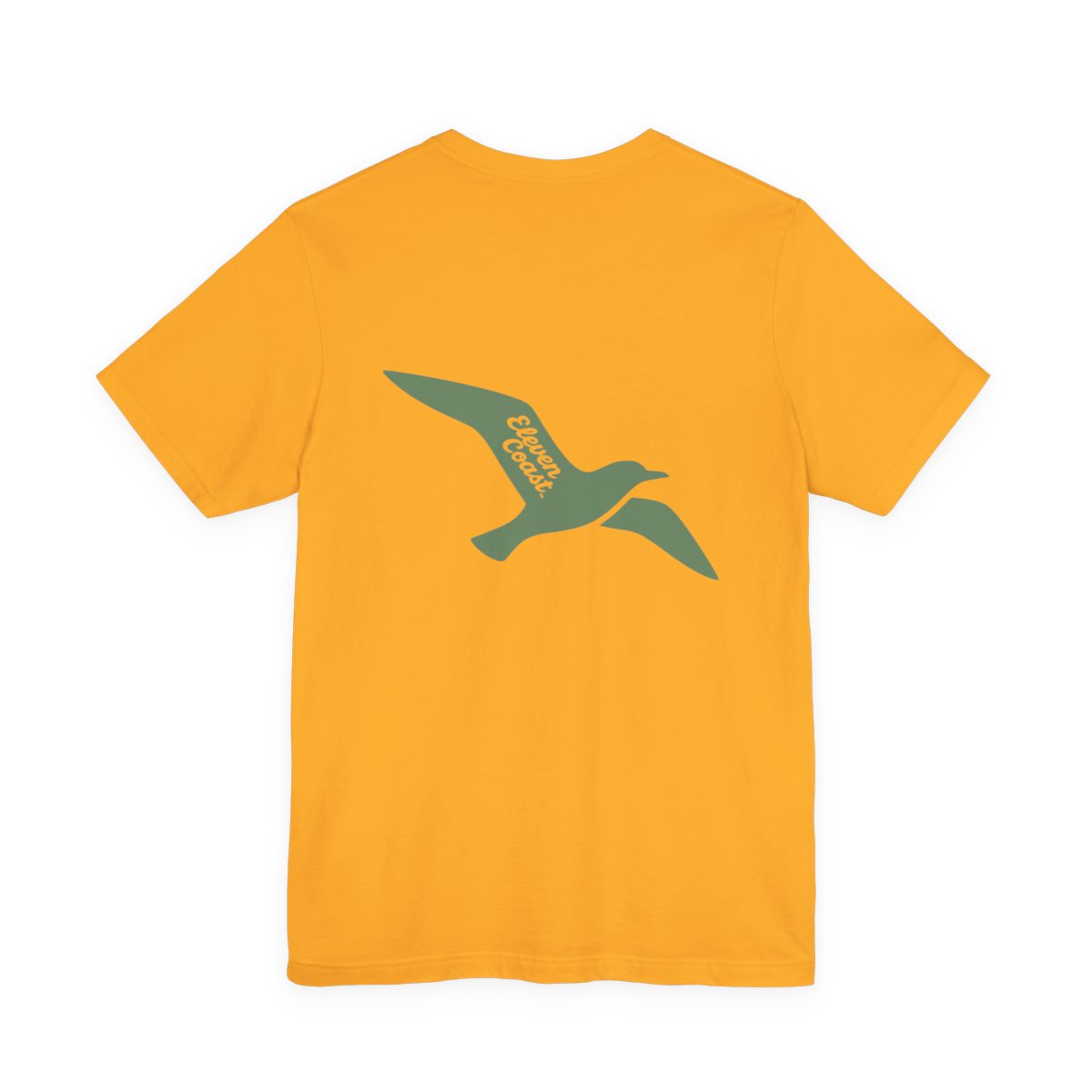 Cactus Green Seagull T-Shirt For Men #en:color_gold,fr:couleur_or