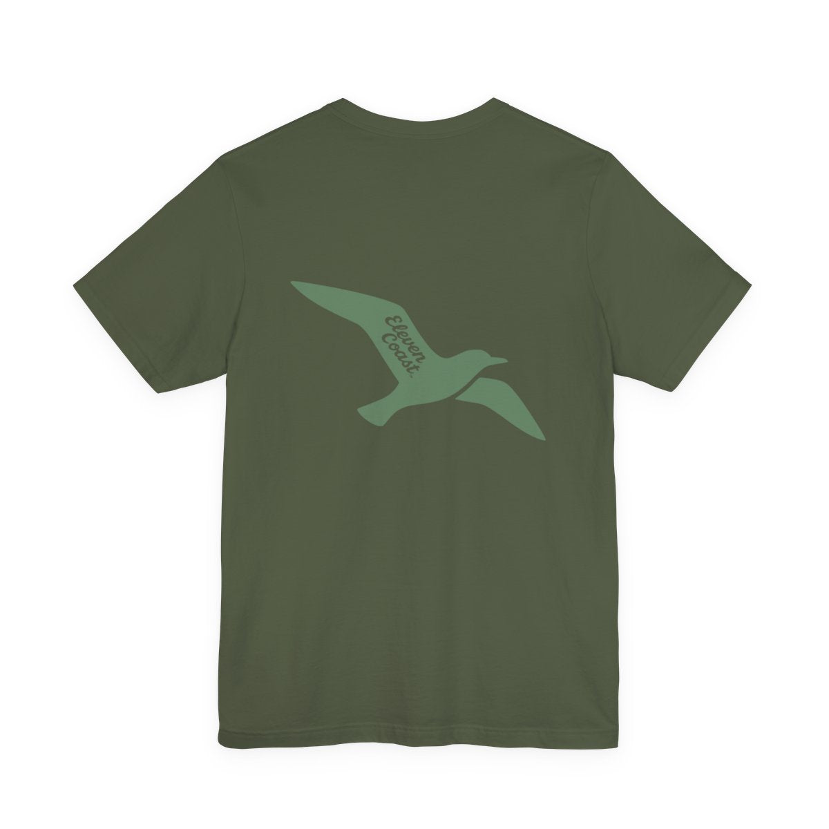 Cactus Green Seagull T-Shirt For Men #en:color_military-green,fr:couleur_vert-militaire