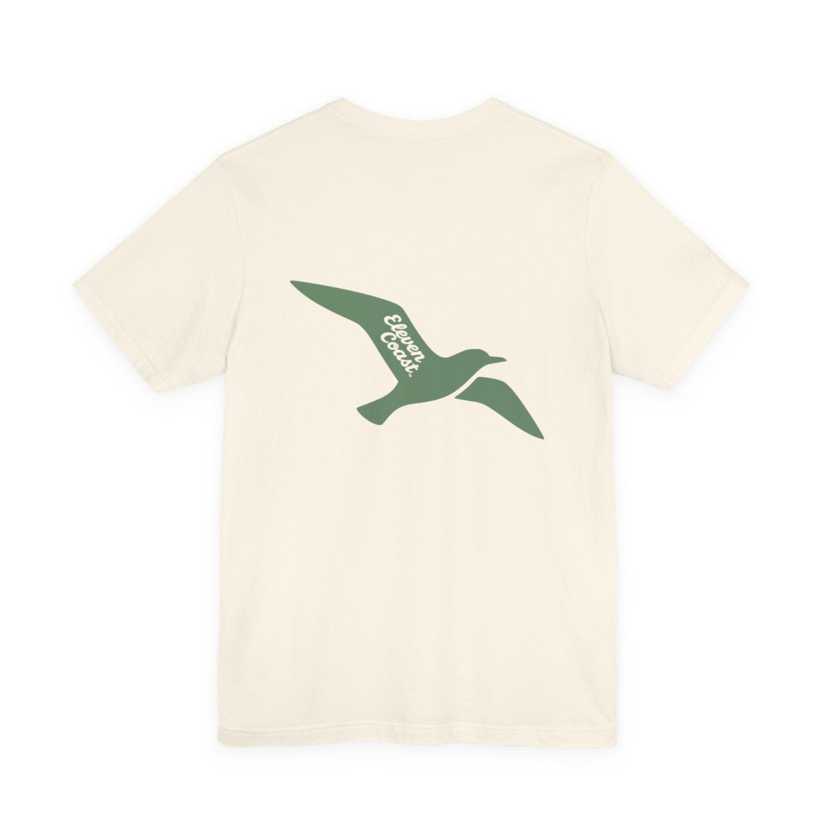 Cactus Green Seagull T-Shirt For Men #en:color_natural,fr:couleur_naturel