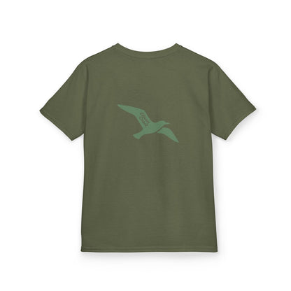 Kids Flying Seagull Shirt Cactus Green 