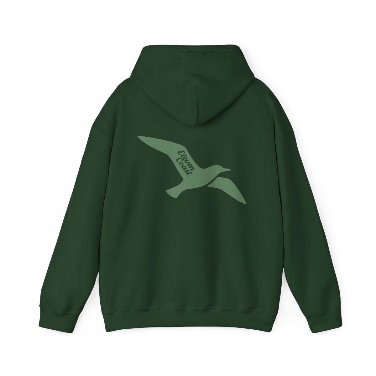 Green Seagull Hoodie For Women Freedom #en:color_forest-green,fr:couleur_vert-foret