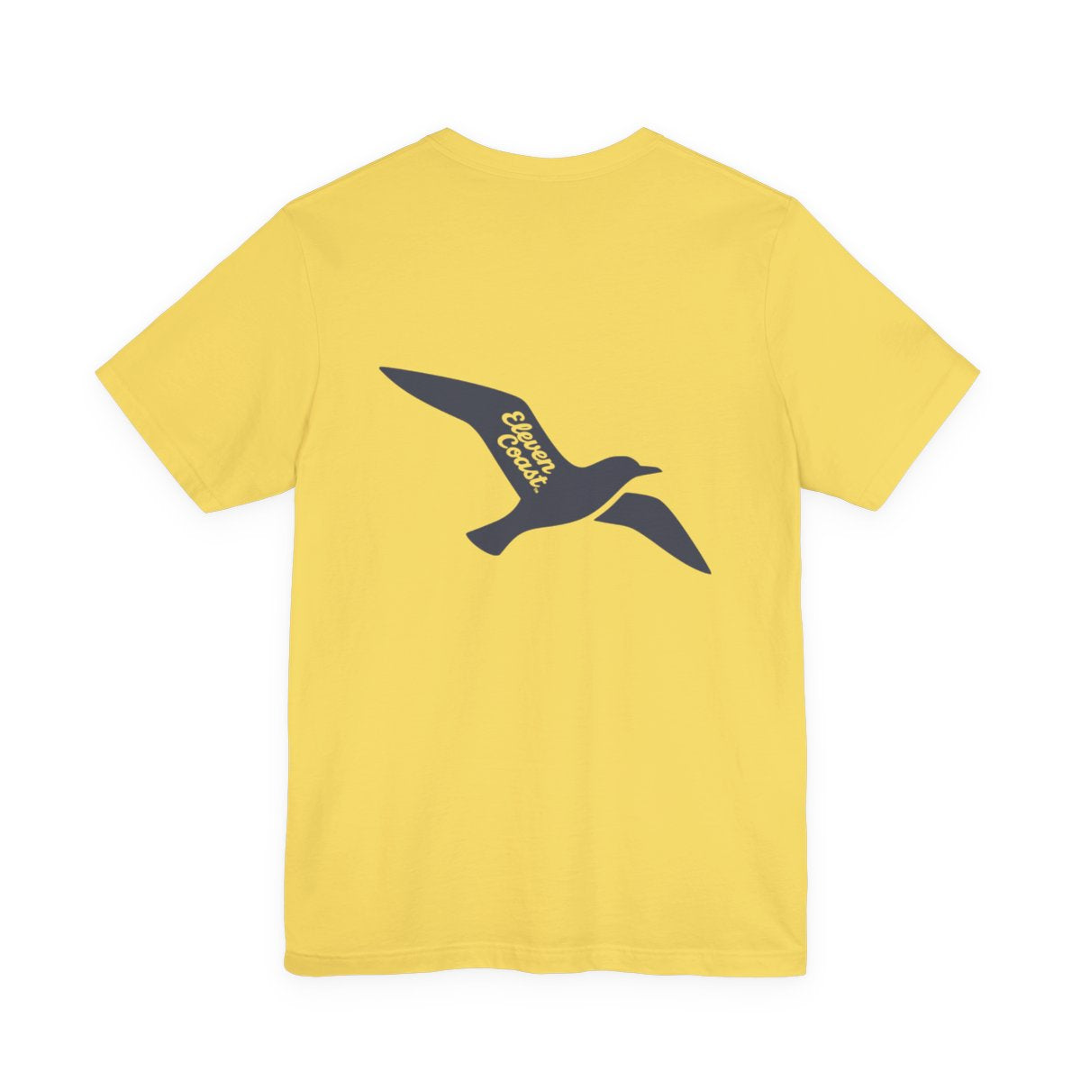 Men's Seagull Silhouette Navy T-Shirt #en:color_maize-yellow,fr:couleur_jaune-mais