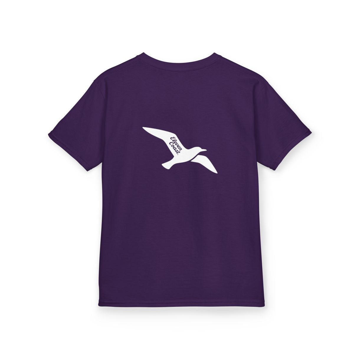 Kids Seagull Tee White Silhouette #en:color_purple,fr:couleur_violet-fonce