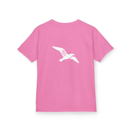 Kids Seagull Tee White Silhouette 