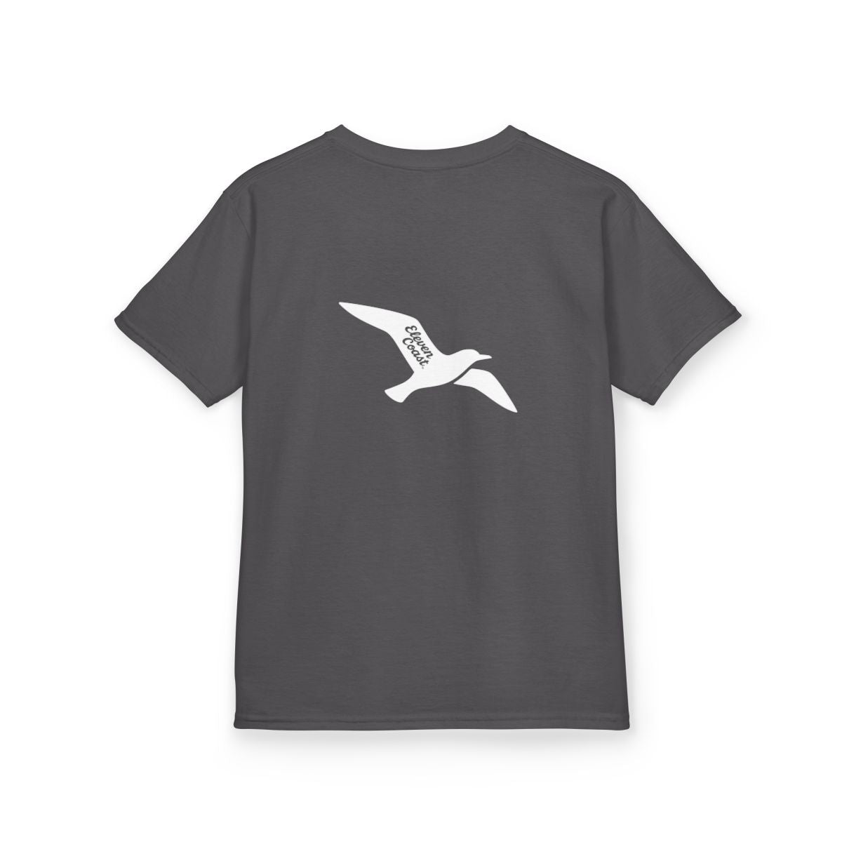 Kids Seagull Tee White Silhouette 
