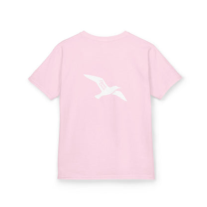 Kids Seagull Tee White Silhouette 