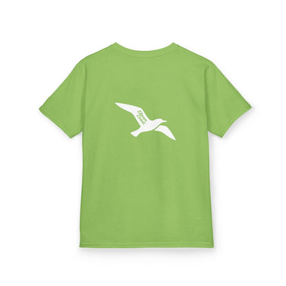 Kids Seagull Tee White Silhouette 