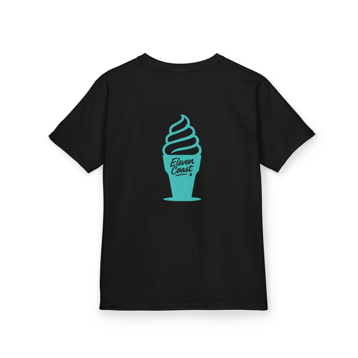 Kids Mint Aqua Ice Cream Tee #en:color_black,fr:couleur_noir