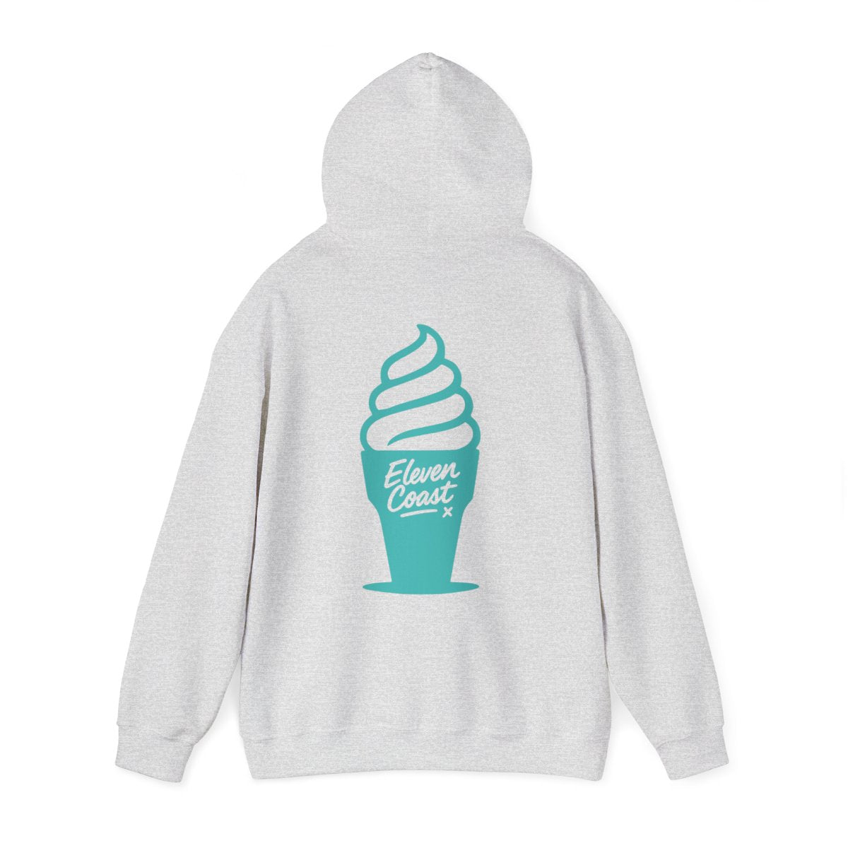 Men's Mint Aqua Ice Cream Hoodie #en:color_ash,fr:couleur_cendre