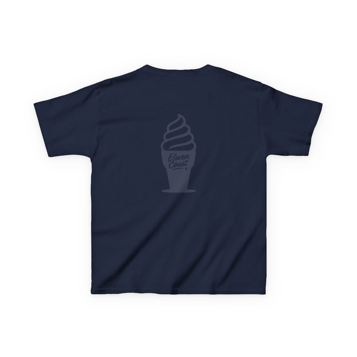 Kids Ice Cream Tee Navy Silhouette 