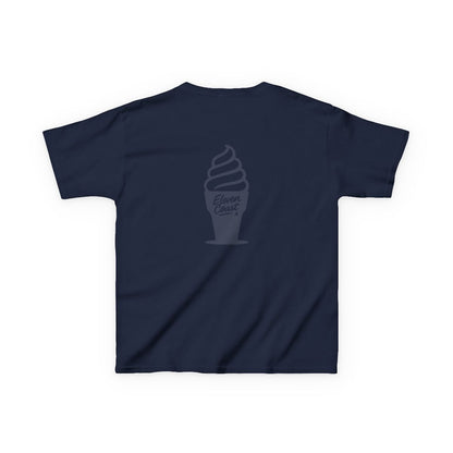 Kids Ice Cream Tee Navy Silhouette 