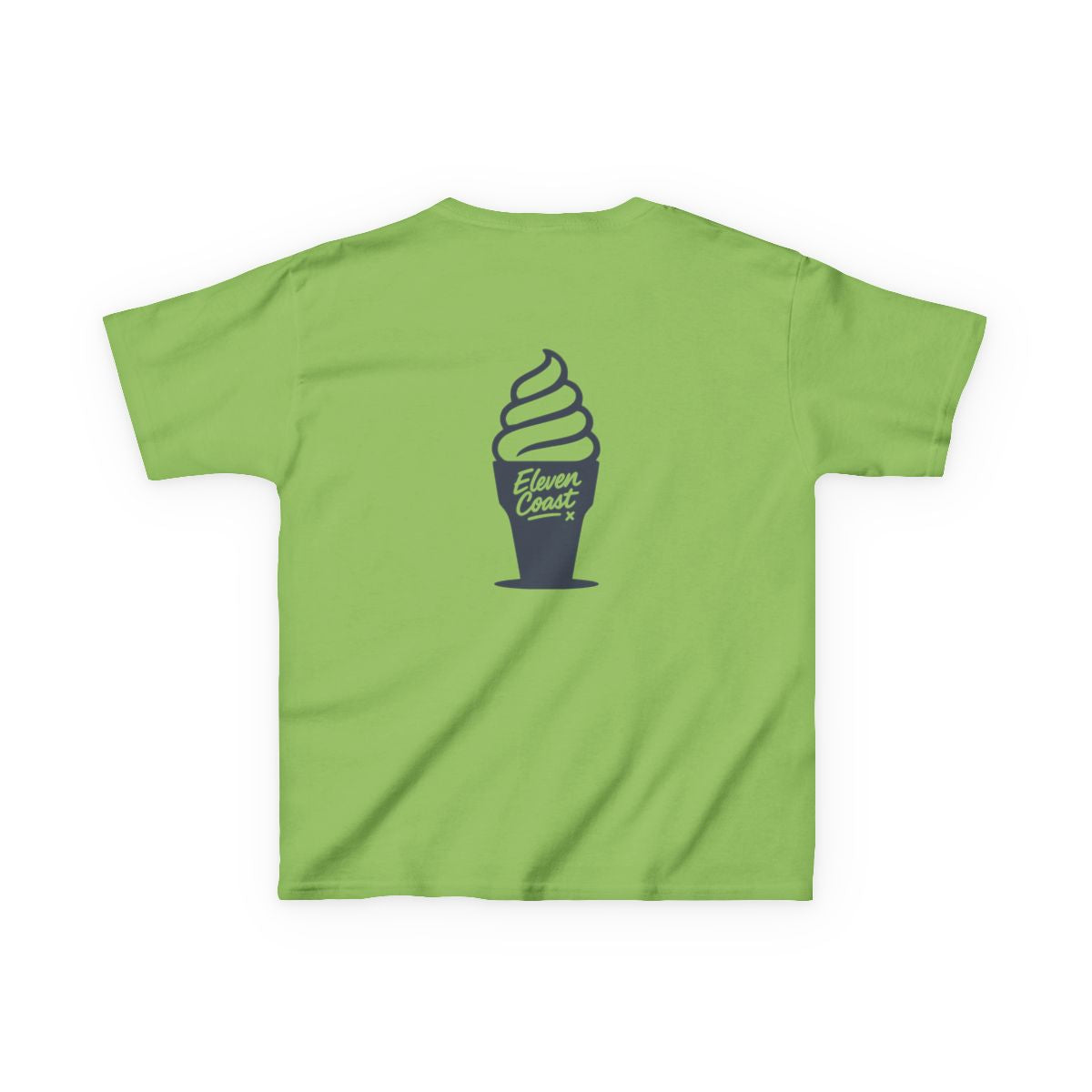 Kids Ice Cream Tee Navy Silhouette 