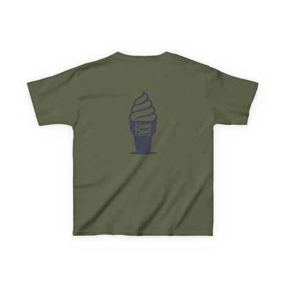Kids Ice Cream Tee Navy Silhouette 