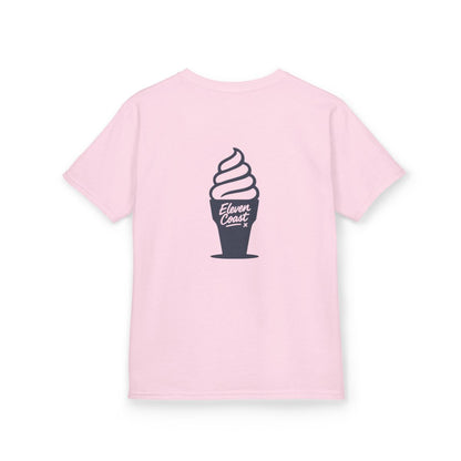 Kids Ice Cream Tee Navy Silhouette 