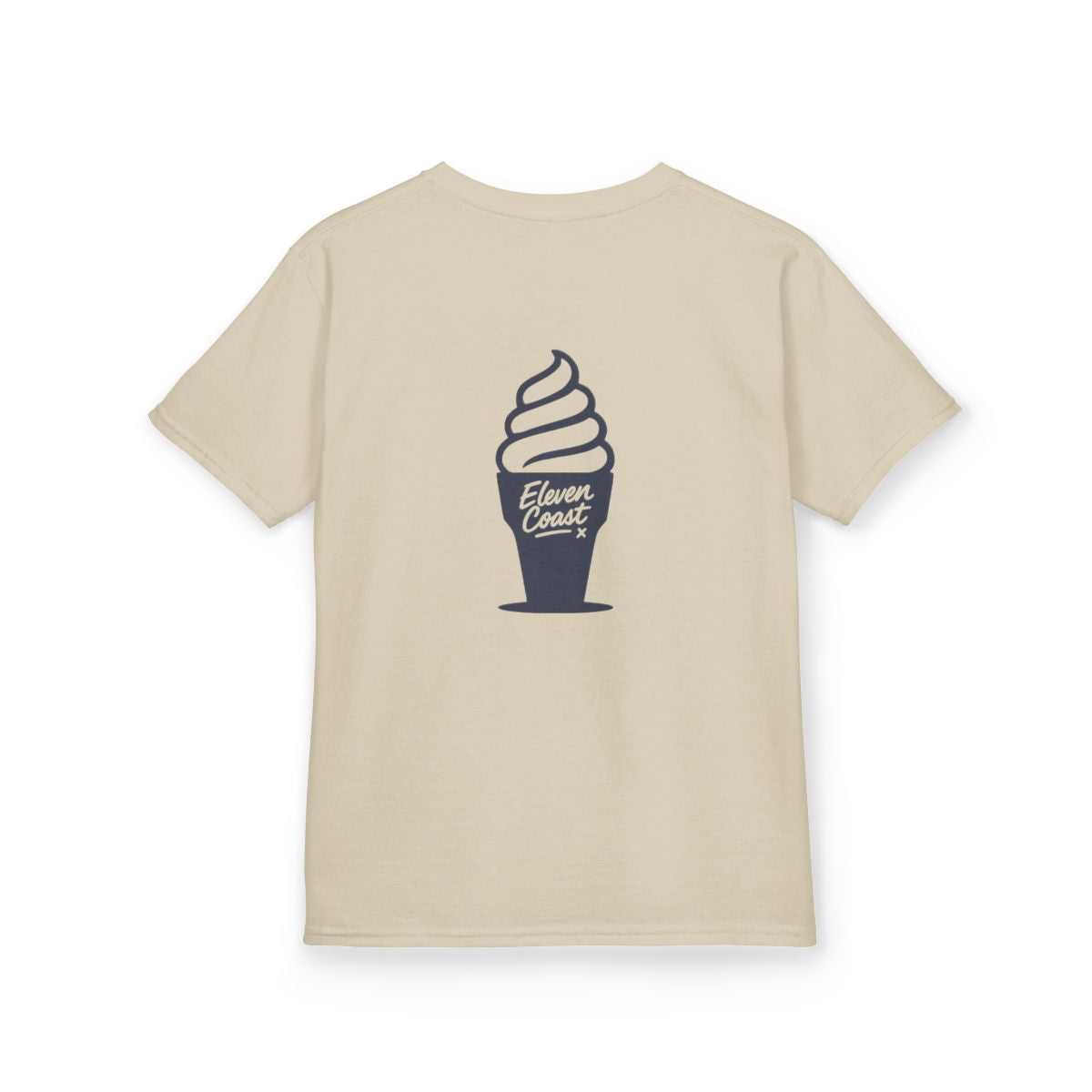 Kids Ice Cream Tee Navy Silhouette 