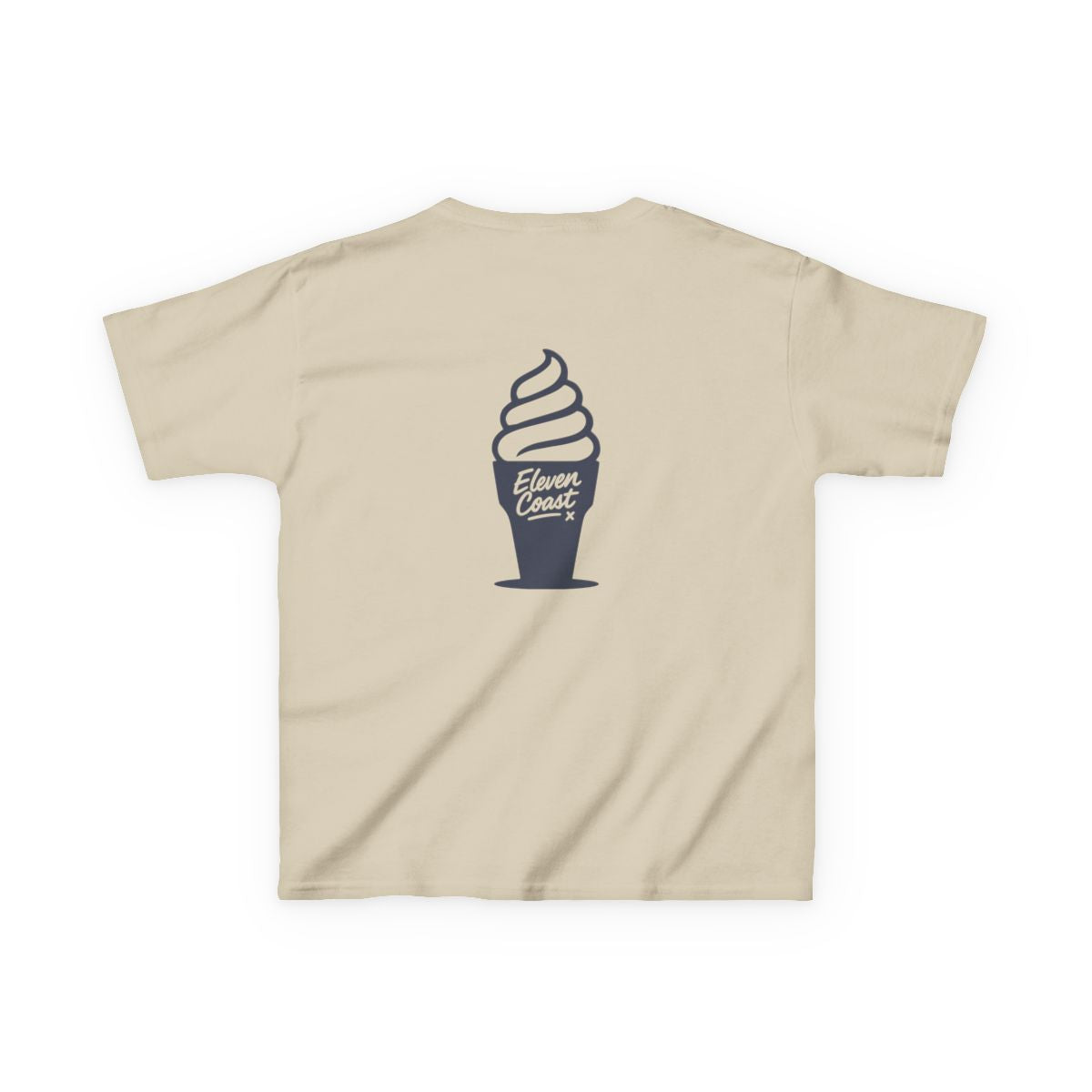 Kids Ice Cream Tee Navy Silhouette 