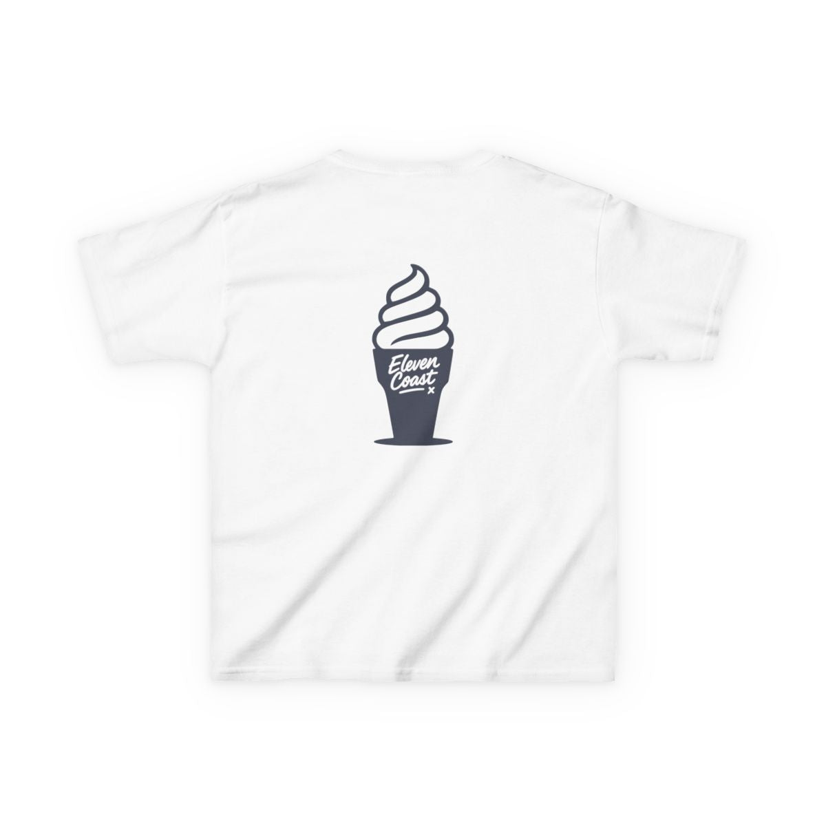 Kids Ice Cream Tee Navy Silhouette 