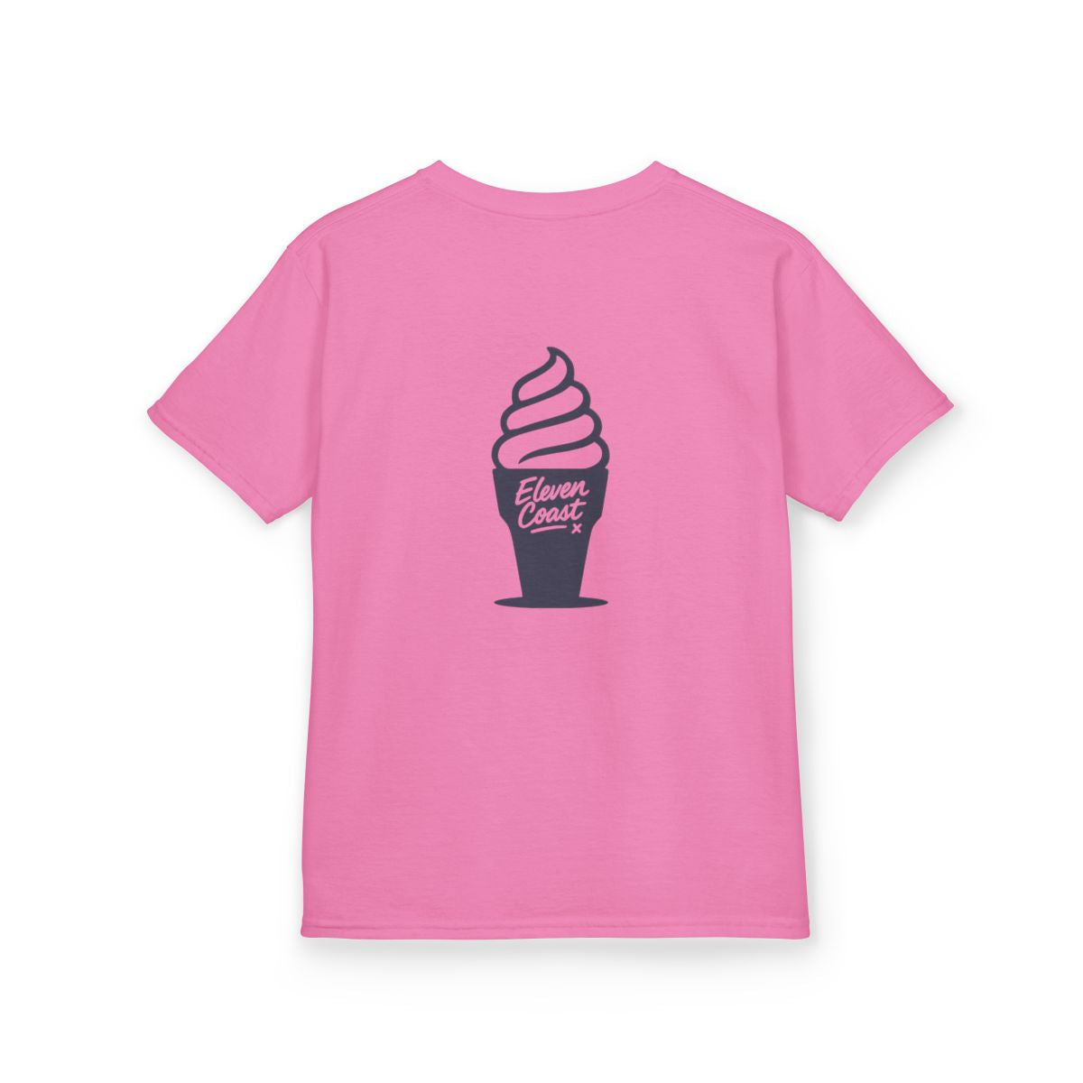 Kids Ice Cream Tee Navy Silhouette 